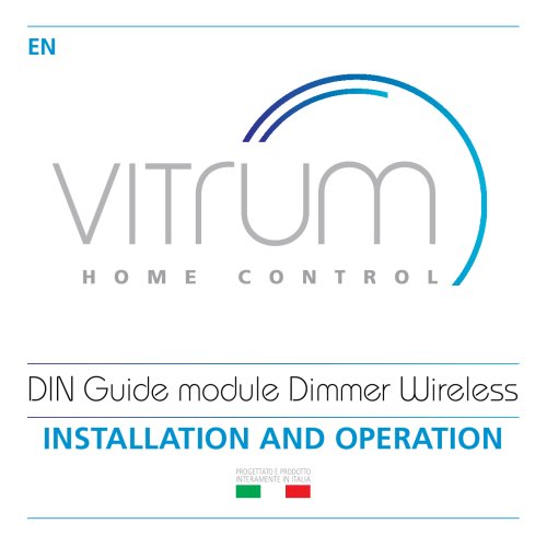 Vitrum I and II DIN Dimmer Wireless