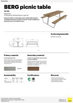 BERG picnic table