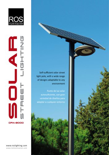 SOLAR Self-sufficient street light pole