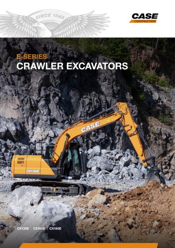 E-Series Crawler Excavators - CX130E/CX160E/CX180E