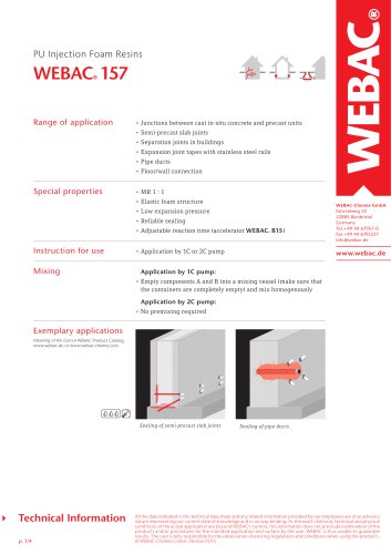 PU Injection Foam Resins - WEBAC® 157