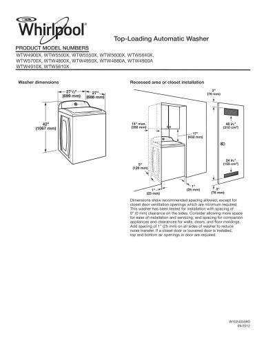 WTW5600XW