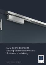 ECO door closers and closing sequence selectors