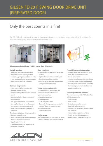 Swing Door with fireprotection (FD20-F)