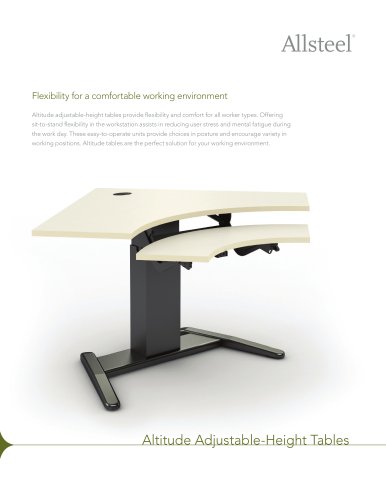 Altitude Adjustable-Height Tables Sell Sheet