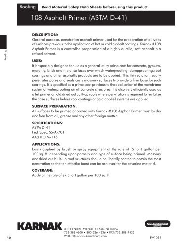 108 Asphalt Primer (ASTM D-41)