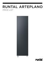 RUNTAL arteplano Price list