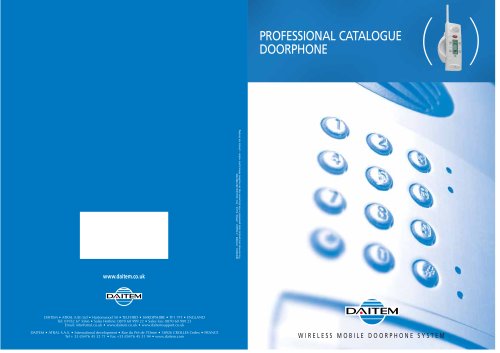 NEW PRO DOORPHONE CATALOGUE