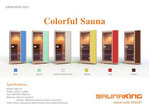 CATALOGUE 2015 - Colorful Sauna